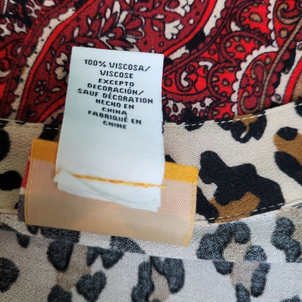 2/$30 Leopard Print Tunic Size 2X - Picture 4 of 4